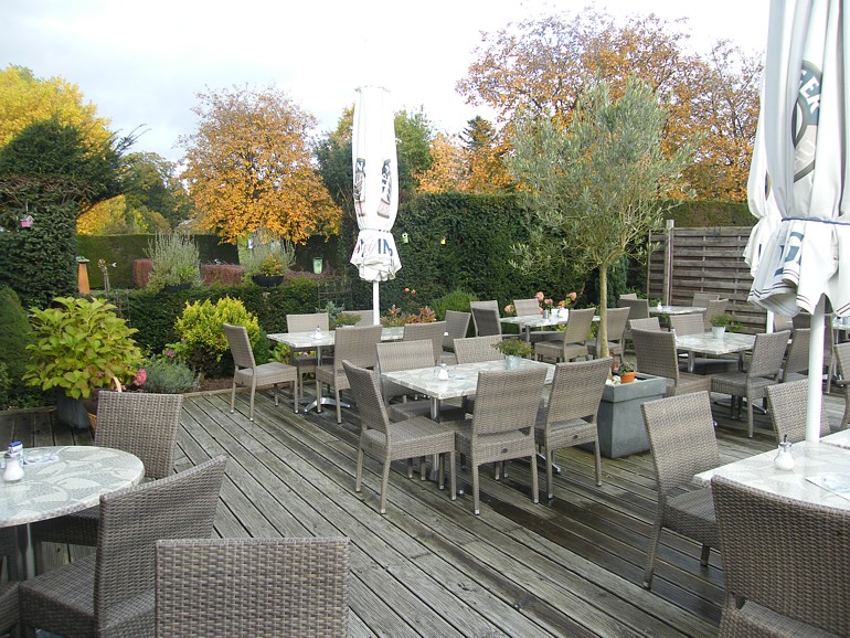 Cafè am Schloss Lembeck, Gartenterrasse